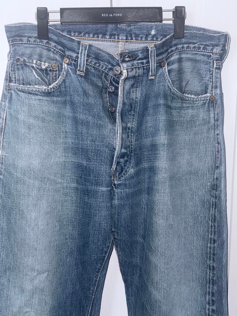 Levi's 501XX片面タブ 47 オリジナル革パッチBIGE 激美ヒゲ