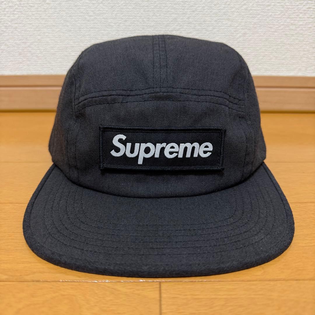 Supreme NYCO Twill Camp Cap ブラック 17aw Supreme - NYCO Twill Camp Cap - UG.SHAFT