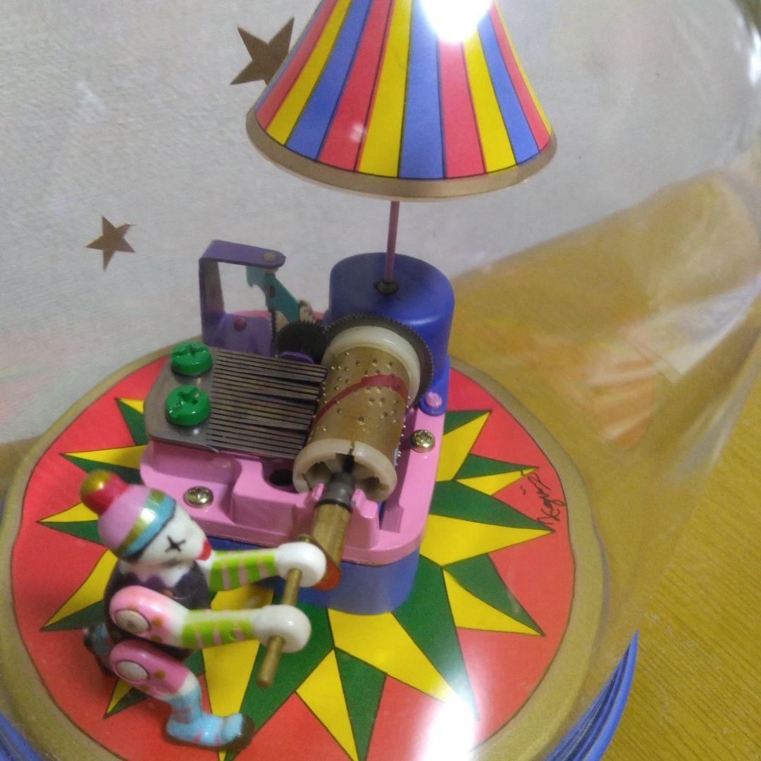 sankyo むらいこうじ ドーム型オルゴール ピエロ 道化師からくり