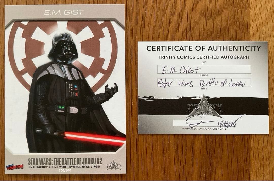スター・ウォーズ #2 超レア表紙 アーティストサイン入り アメコミ