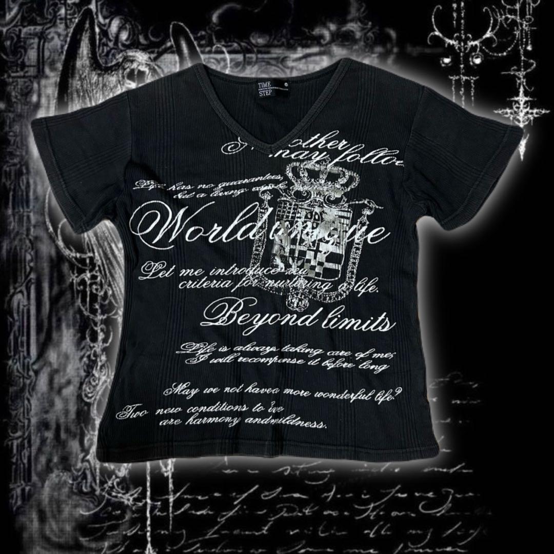 y2k 平成パンク グランジ V系 ネオお兄系 英字 Tシャツ - メルカリ