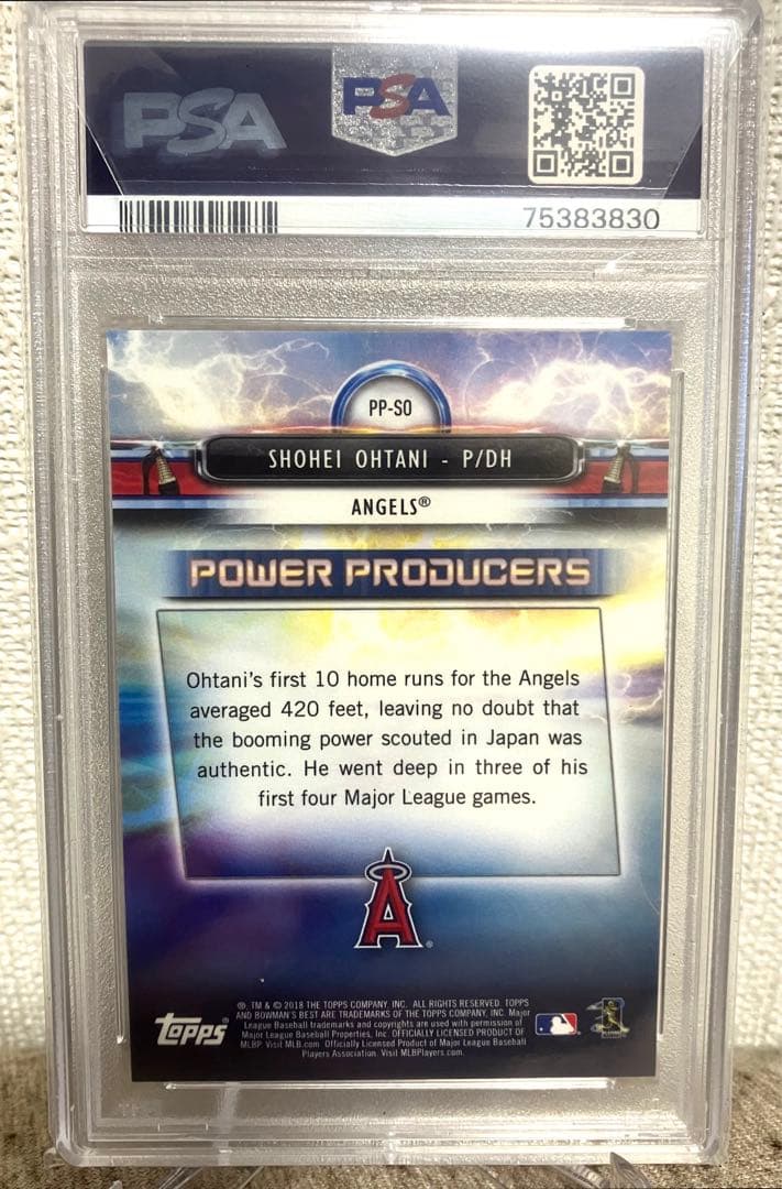 大谷翔平 2018 Bowman's Best ルーキー PSA10 アトミック - メルカリ