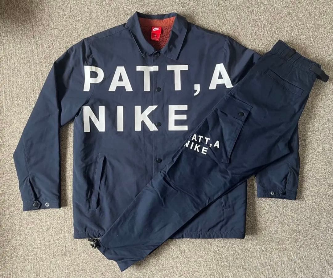 レア】NIKE Patta コラボ コーチジャケット&カーゴパンツ セット