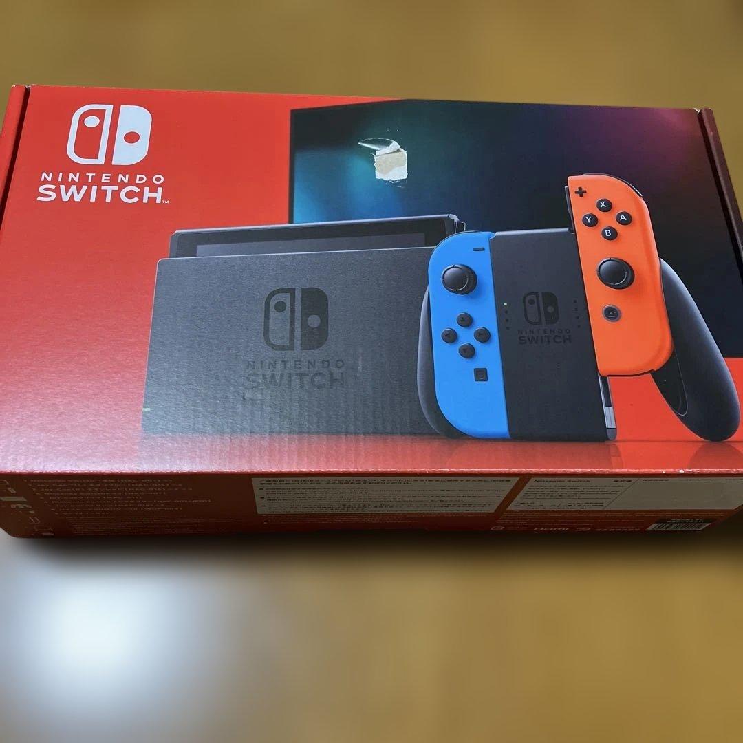 【美品】　Nintendo Switch 本体 青/赤 ジョイコン付き　強化版 Nintendo Switch 本体 青/赤 Joy-Con 付属品付き