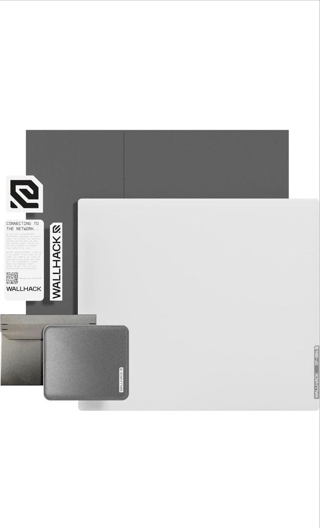 WALLHACK SP-004 ホワイト 大 SP-004A ホワイト ガラスマウスパッド | WALLHACK