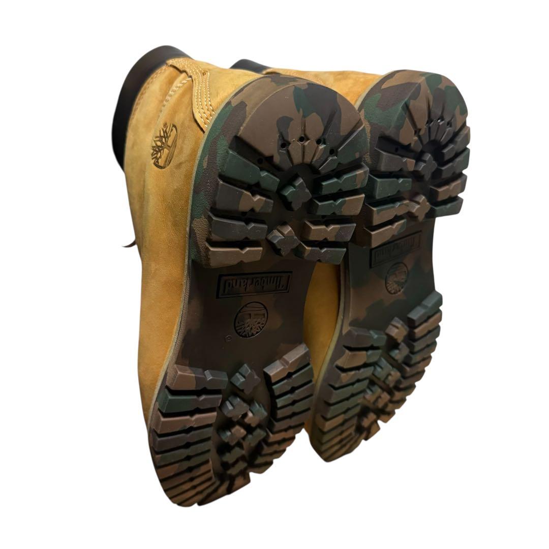 希少】timberland ティンバーランド 迷彩ソール 迷彩シューレース