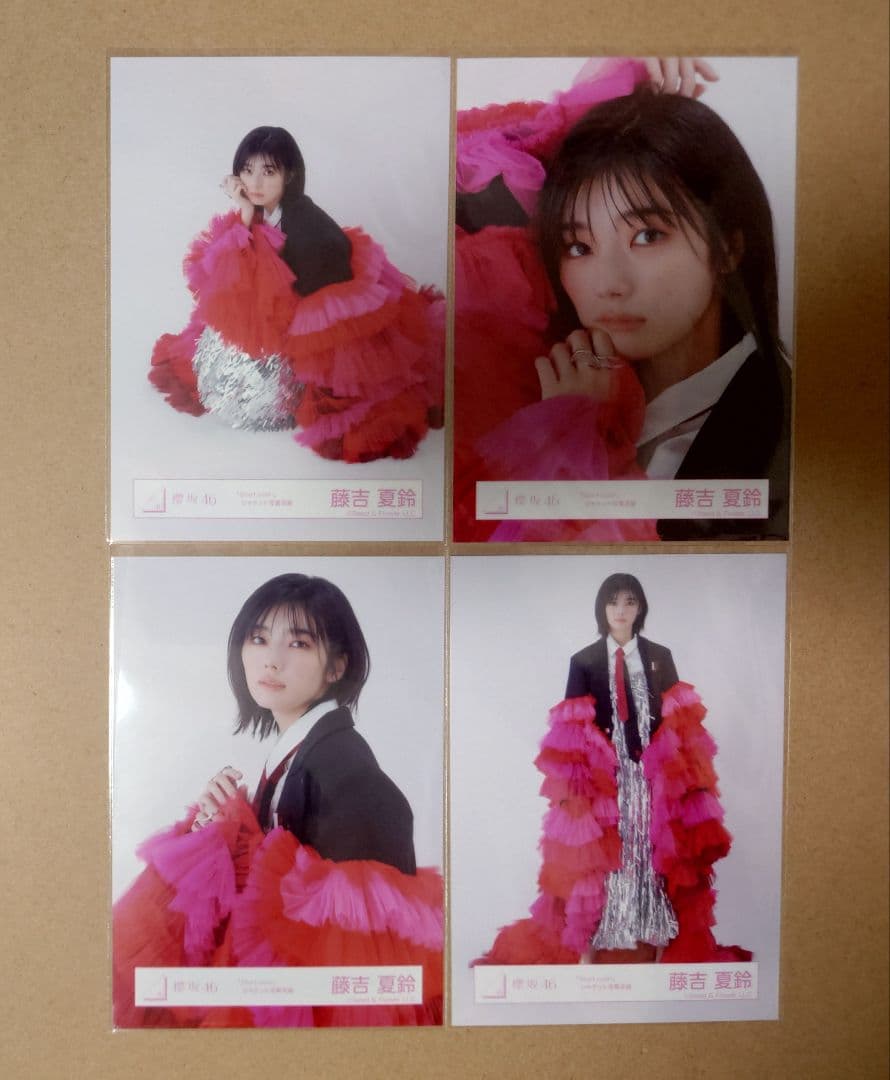 櫻坂46 藤吉夏鈴「Start over！」ジャケット衣装生写真コンプ 櫻坂46 藤吉夏鈴 「StartOver 」歌唱衣装 スタオバ 生写真 コンプ