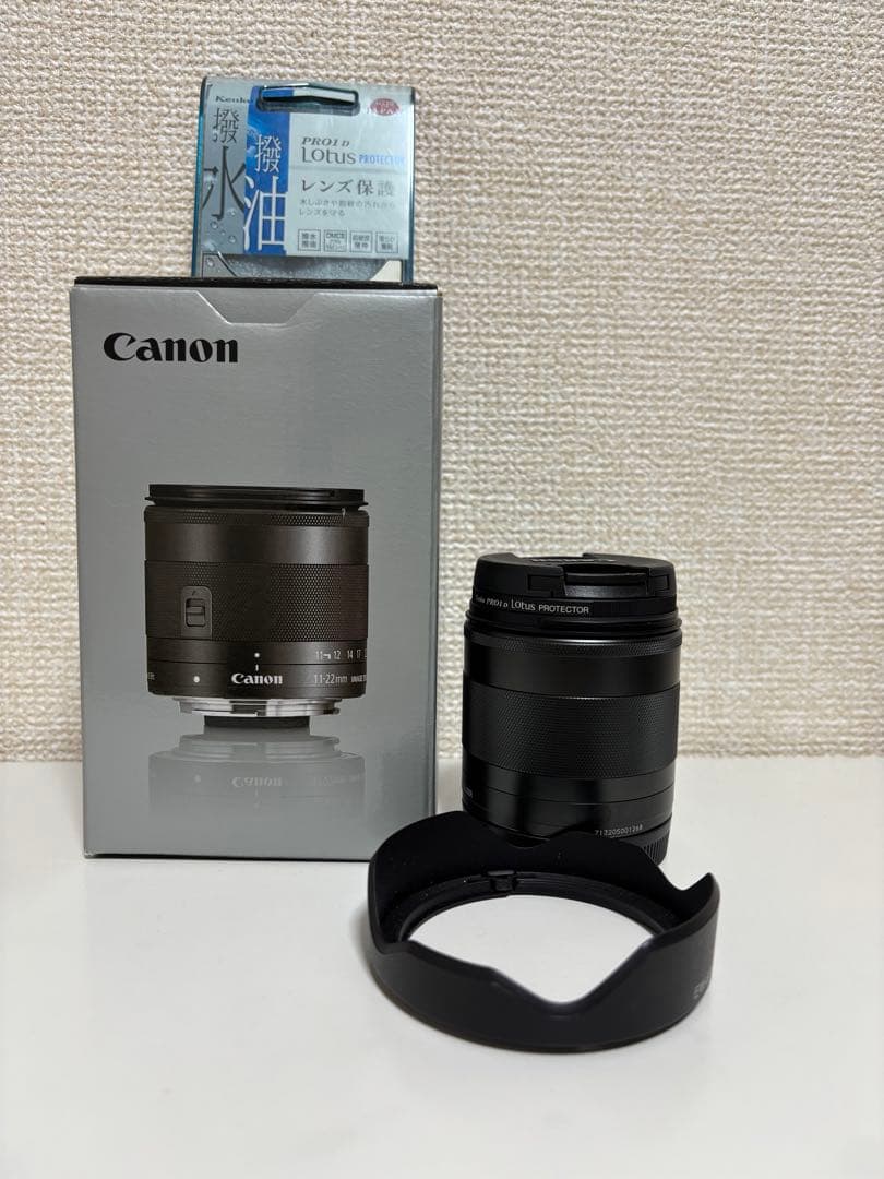 Canon EF-M 11-22mm F4-5.6 IS STM プロテクター付 Amazon | Canon 超広角ズームレンズ EF-M11-22mm F4-5.6IS STM ミラー