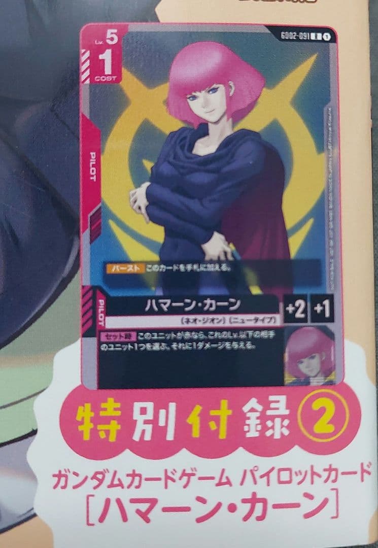 ガンダムエース プロモ 付録カード ハマーン・カーン - メルカリ