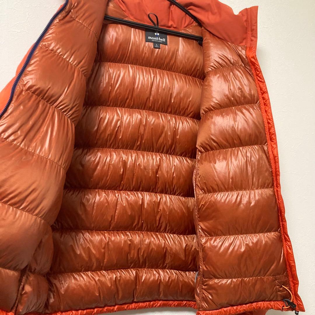 美品 モンベル アルパインダウン ジャケット L オレンジ 1101426