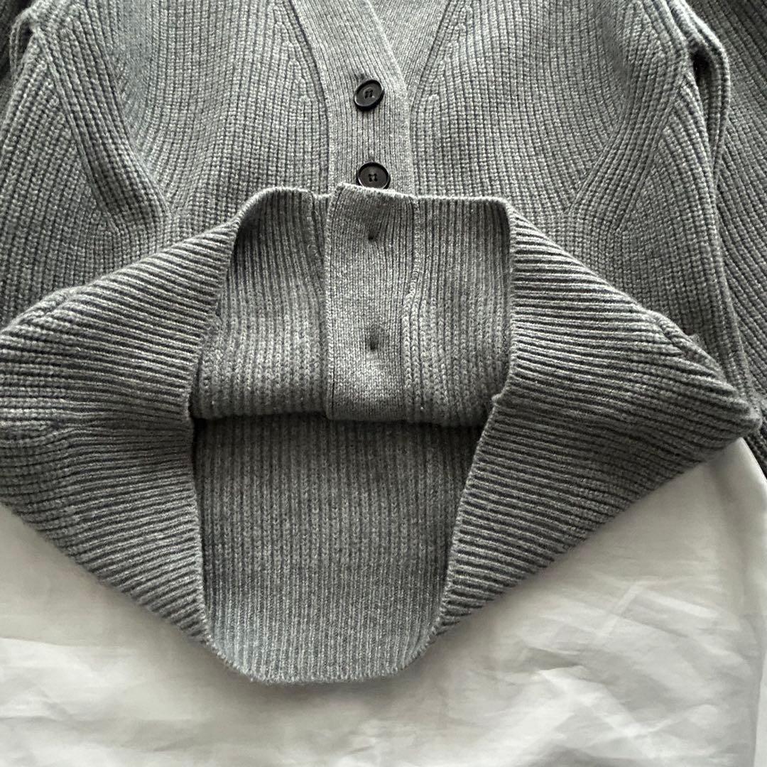 週末セール【Cygne】Raymond ボリューム袖 ロングカーディガン グレー