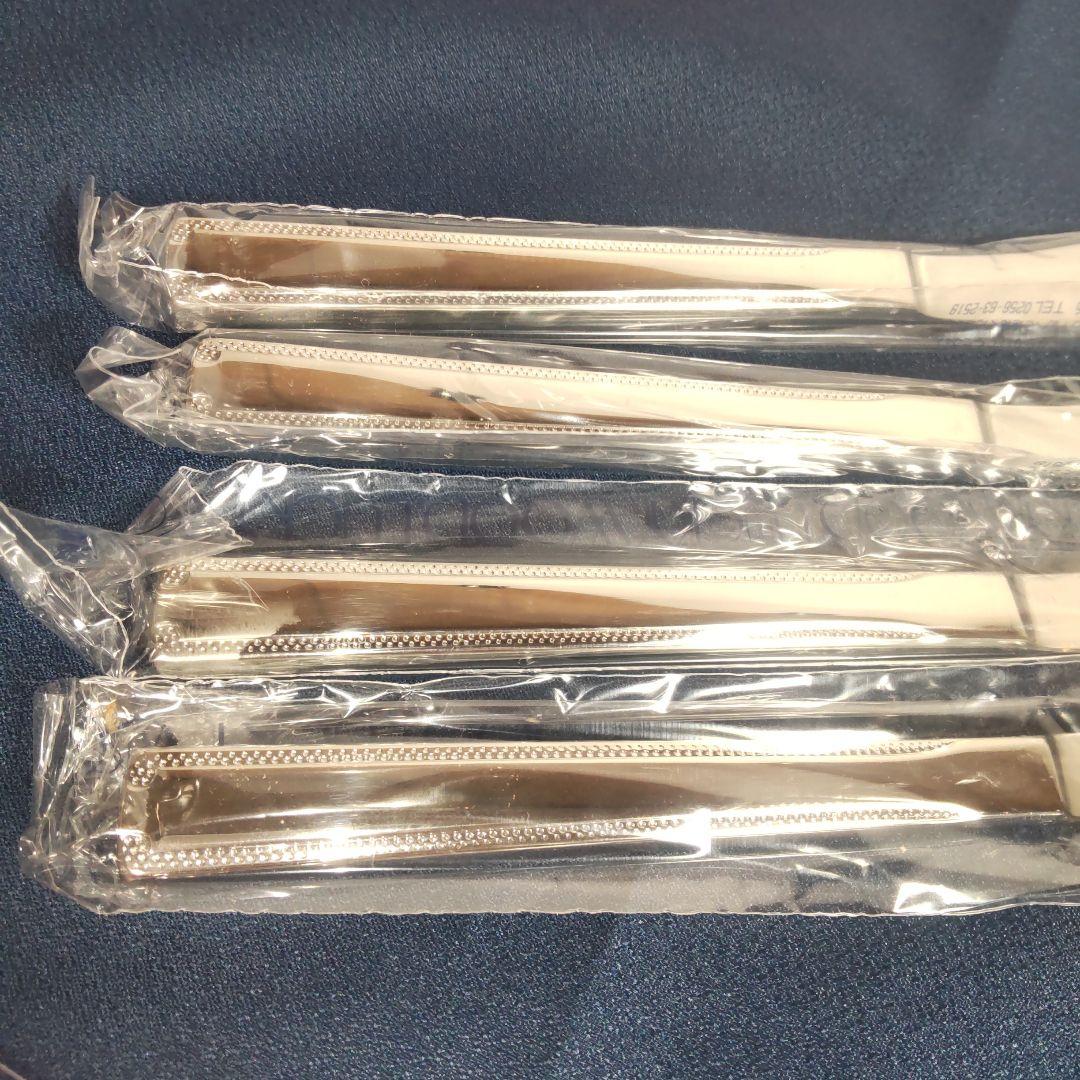 新品 ラッキーウッド 18-12 ロマンス デザート ディナーナイフ 6本