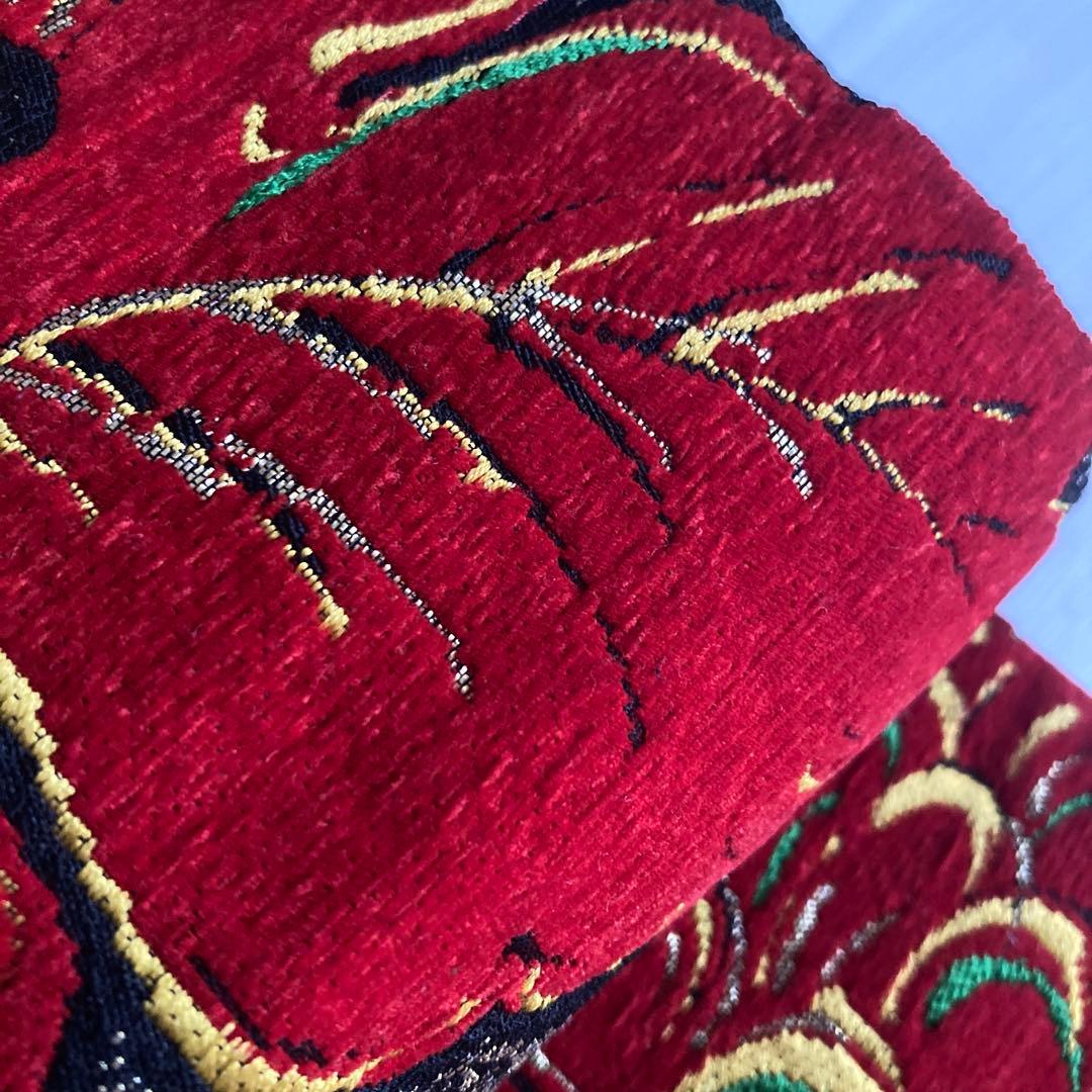 アンティーク名古屋帯 大正ロマン 大輪花模様 織り出し 上質 正絹2-25