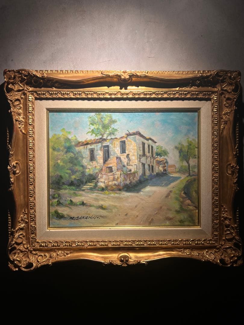 他の方発送×油彩画【風景画】直筆サインあり 静寂の森 油彩画 額装絵画／サインあり／大型作品 2026年最新】Yahoo