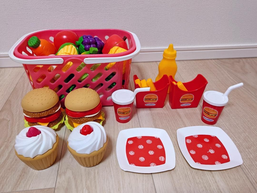 おままごとセット ハンバーガー カップケーキ 野菜 果物 まとめ売り