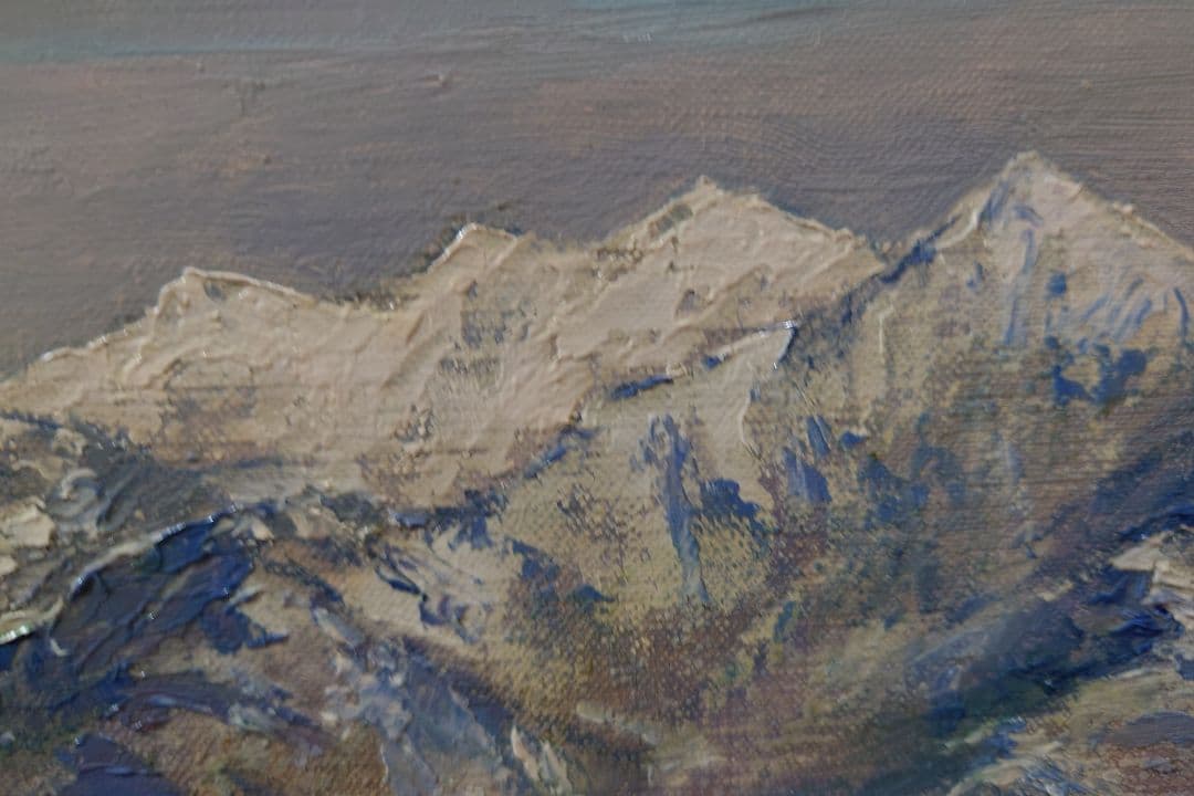 武井 清 「晩秋八ヶ岳山麓」真筆 絵画 油絵 油彩 - メルカリ