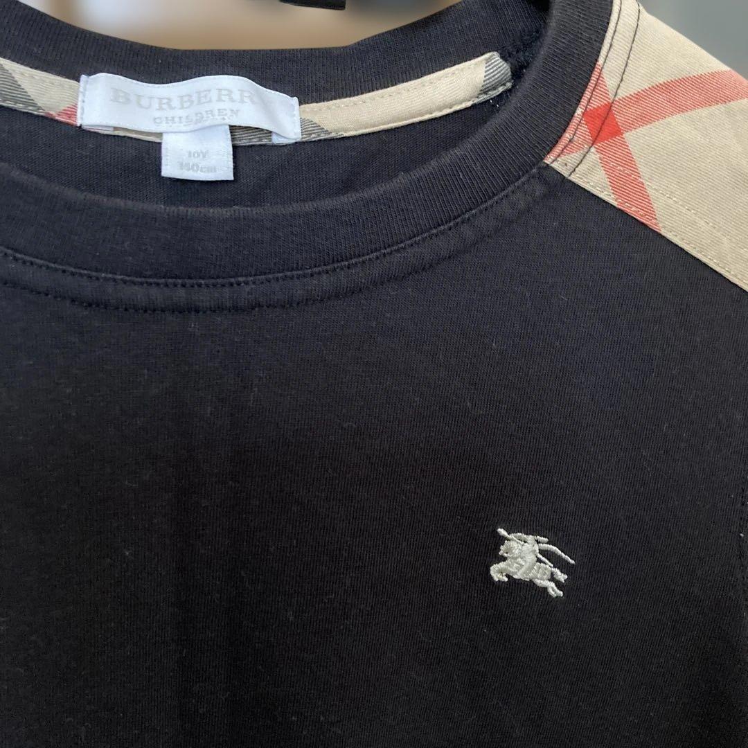 Burberry バーバリー 140 長袖Tシャツ 2枚黒 ダークブラウン10Y - メルカリ