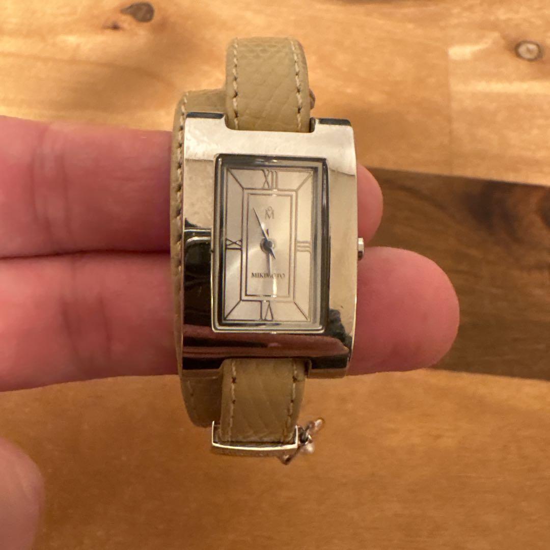 MIKIMOTO 2連レザー 新品電池 レディース腕時計 ベージュベルト - メルカリ