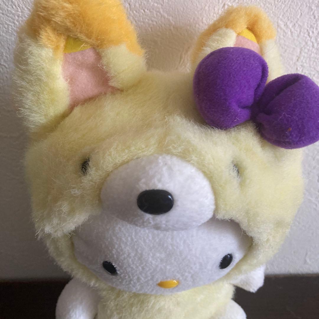 北海道限定 2004年製キティちゃん着ぐるみぬいぐるみ ラベンダー