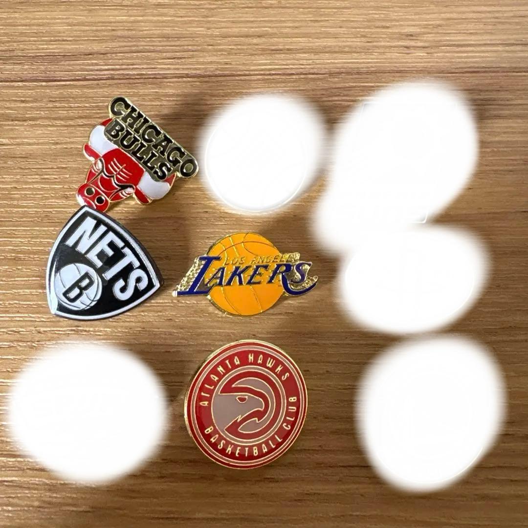 NBAチームロゴピンバッジセット
