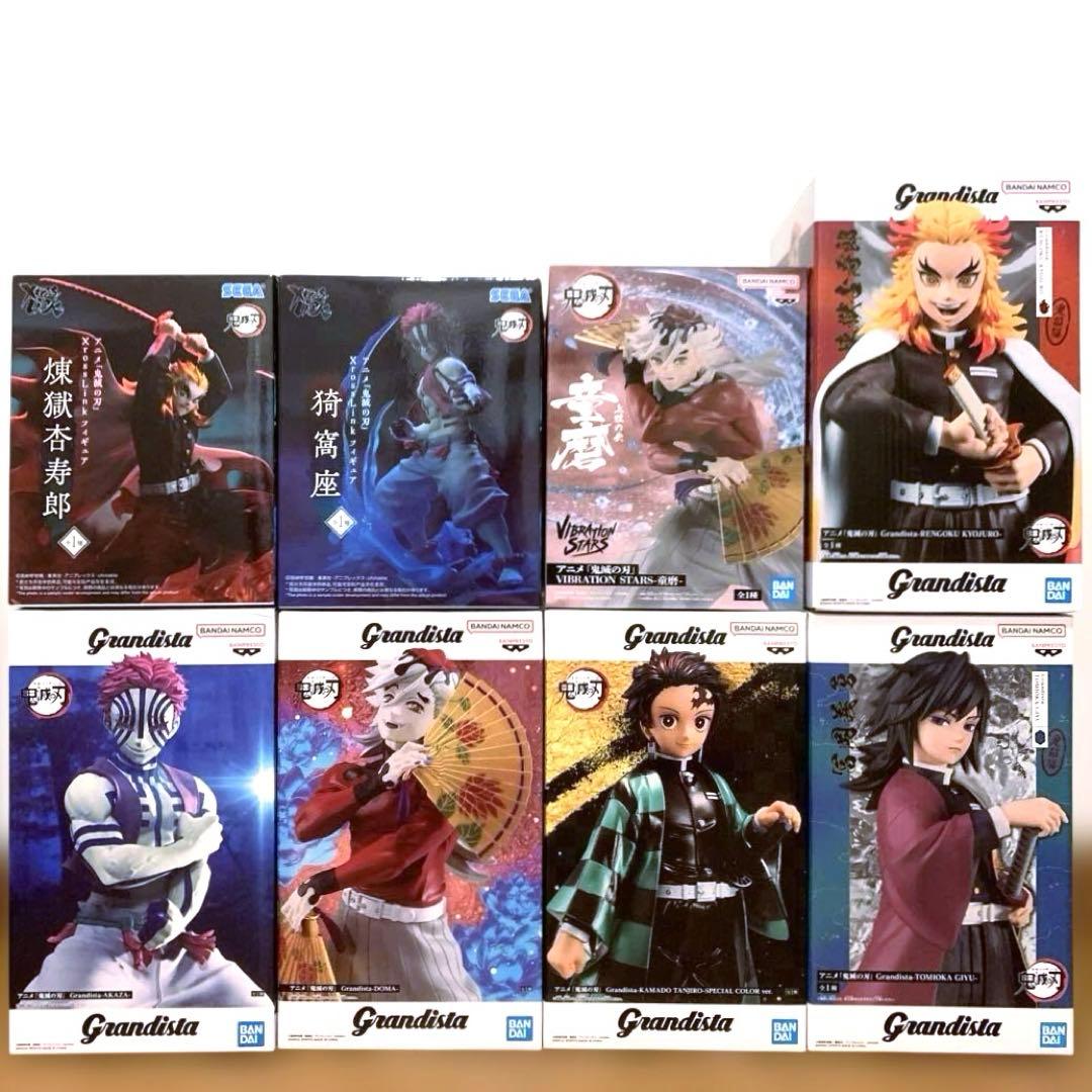 鬼滅の刃 竈門炭治郎 煉獄杏寿郎 冨岡義勇 童磨 猗窩座 フィギュア 8