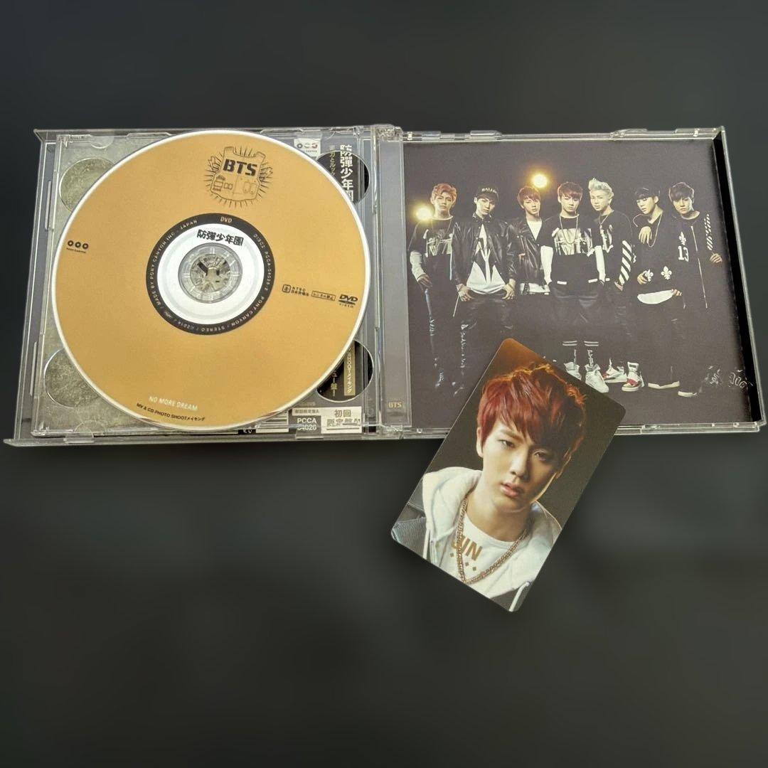 BTS No More Dream ジン トレカ CD DVD付 - メルカリ