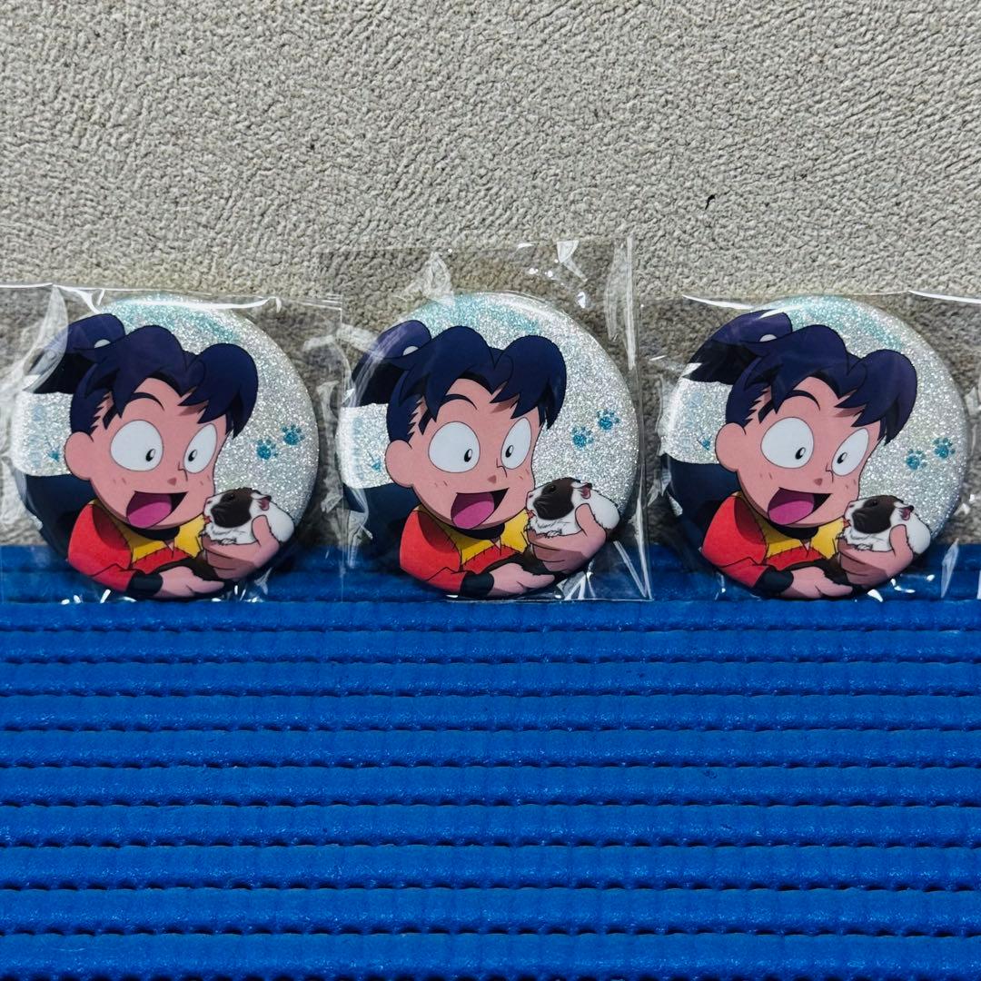 忍たま乱太郎 摂津きり丸 東武動物公園 グリッター缶バッジ セット ゃ