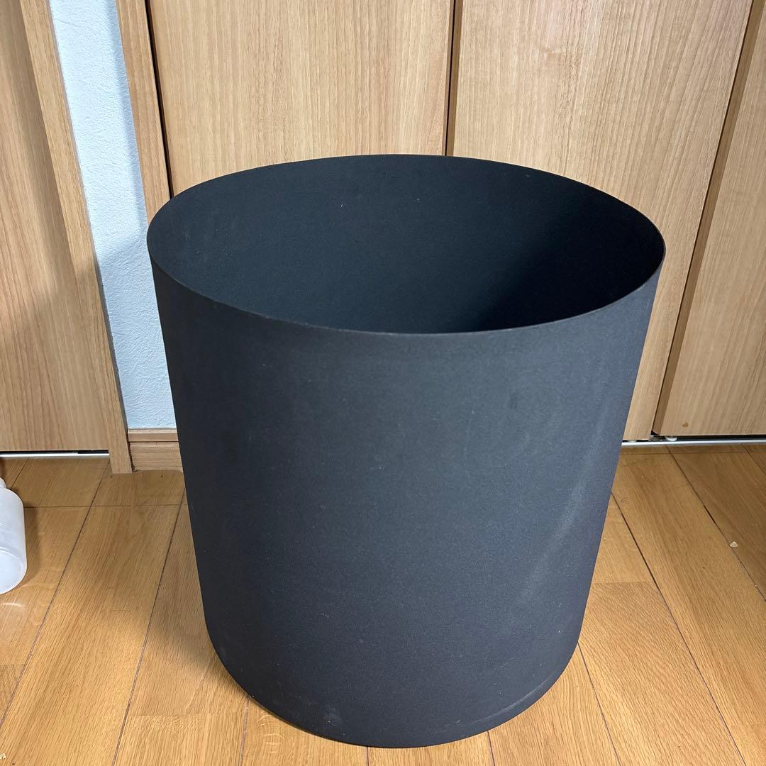 YAMATEI プラントポット フェルム シリンダー 直径38cm ブラック