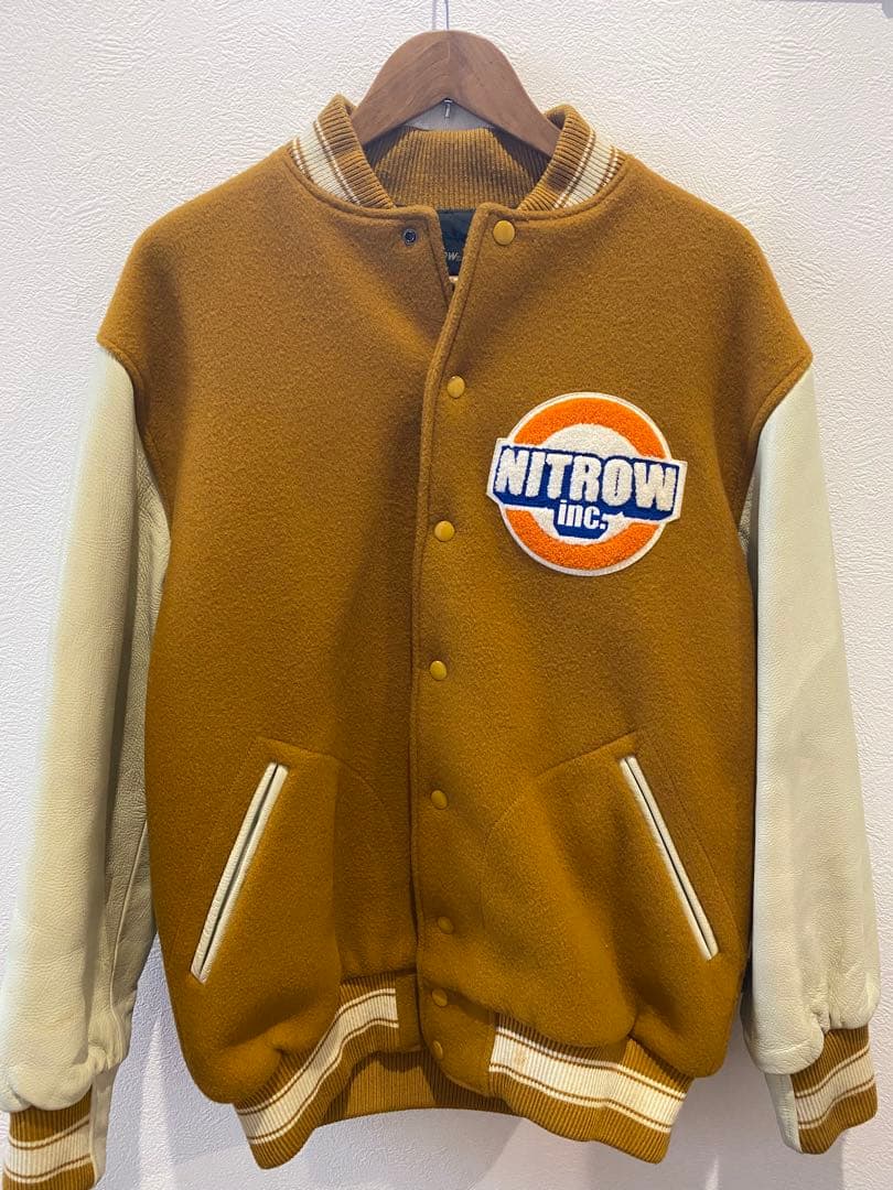 nitrow(nitraid) 3周年記念ANNIVERSARY スタジャン 希少 nitrow 2004 3周年記念 AGITO限定 レザー スタジャンXL - メルカリ