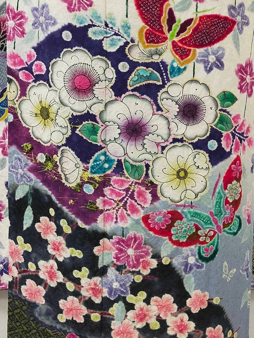 WA-Modern】正絹 辻ヶ花絞り 振袖7点フルセット