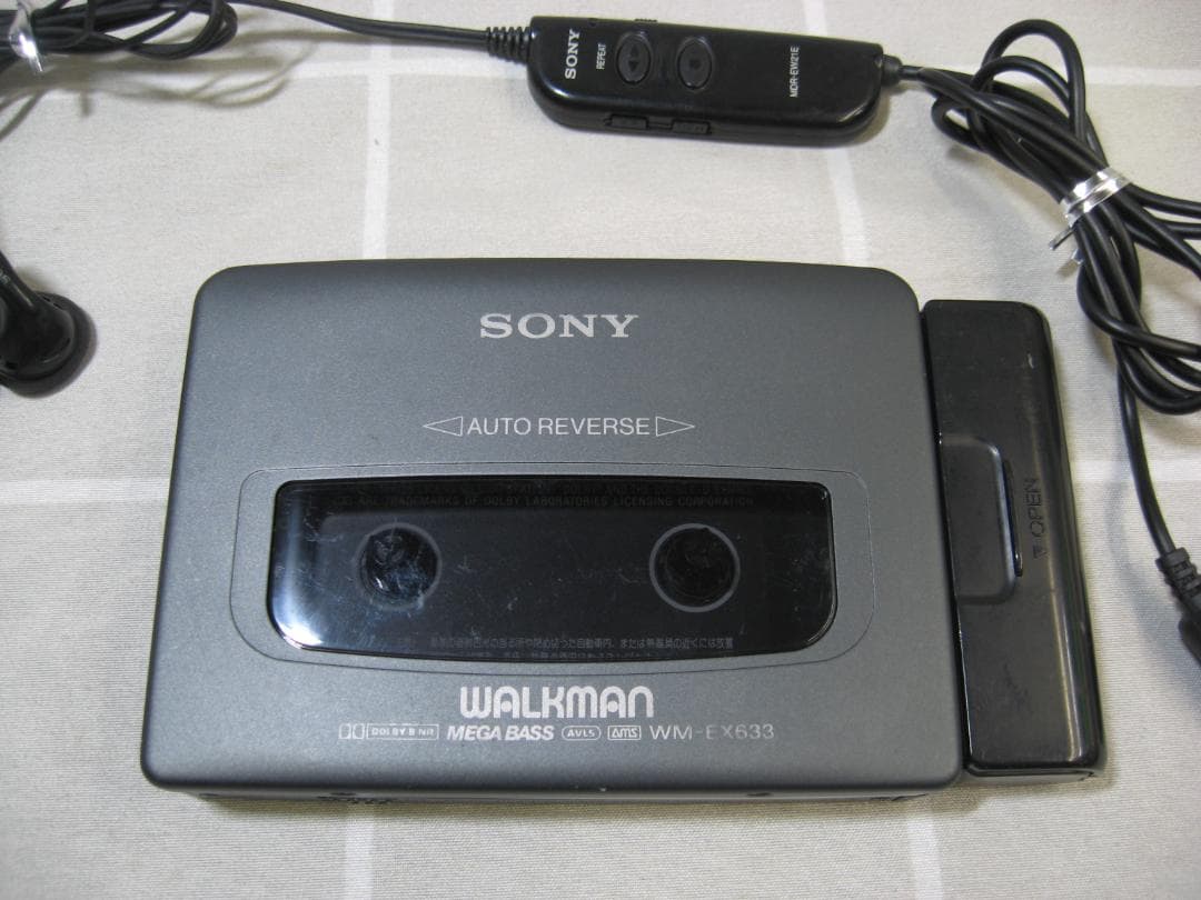 レア完動品】ソニー カセットウォークマン WM-EX633 リモコン付き