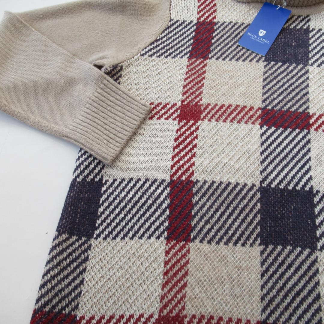 ブルーレーベルクレストブリッジ ベージュ ジャカードドレス