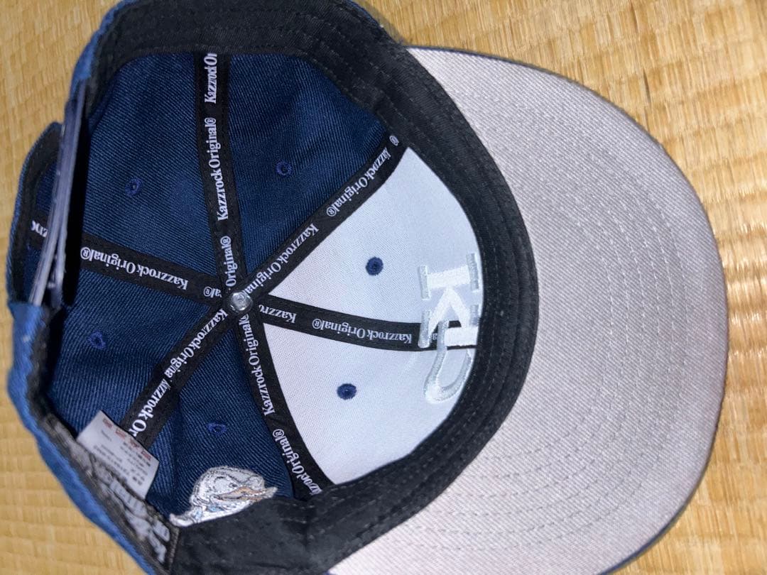 kazzrockoriginal KR 刺繍 ベースボールキャップ ネイビー - メルカリ