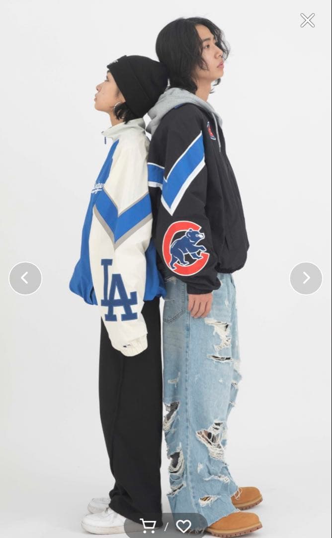 カブス ドジャース momo 着用 TOKYO SERIES ナイロンジャケット - メルカリ