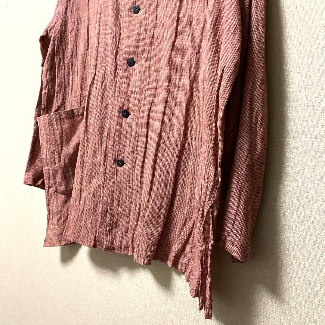 Jurgen Lehl ヨーガンレール カーディリネンチェック - メルカリ