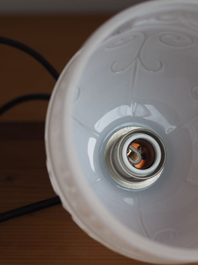 後藤照明ペンダントライト/大正浪漫/乳白ガラス/引掛けシーリング