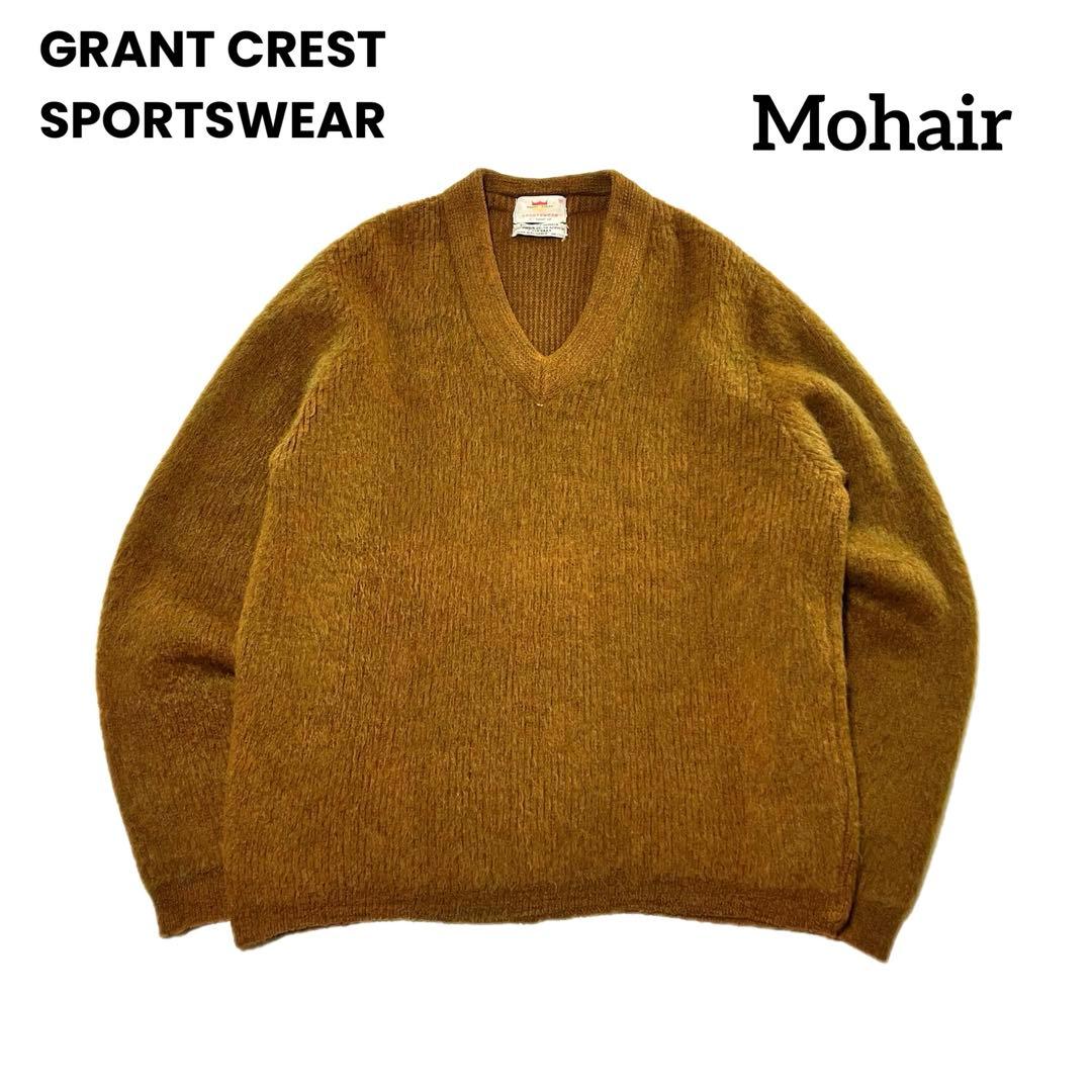 60s〜 GRANT CREST Mohair Sweater M 60s GRANT CREST Mohair Cardigan 60年代 モヘアカーディガン