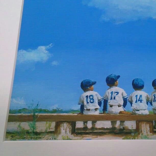 ②櫻井幸雄 画伯 作品 出番のないベンチ - メルカリ