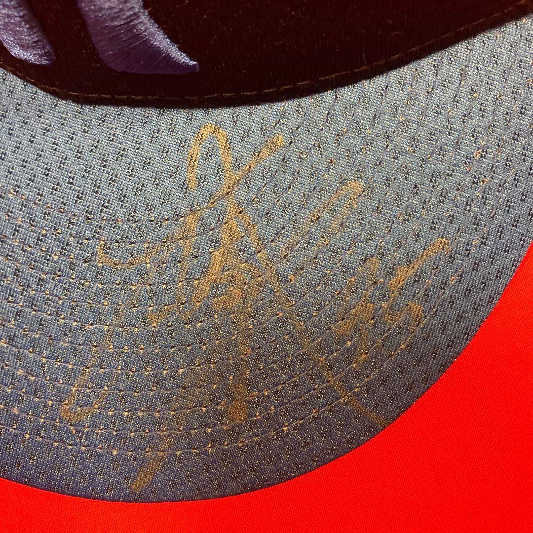 阪神タイガース プロコレキャップ 片山捕手実使用 球団支給品 サイン