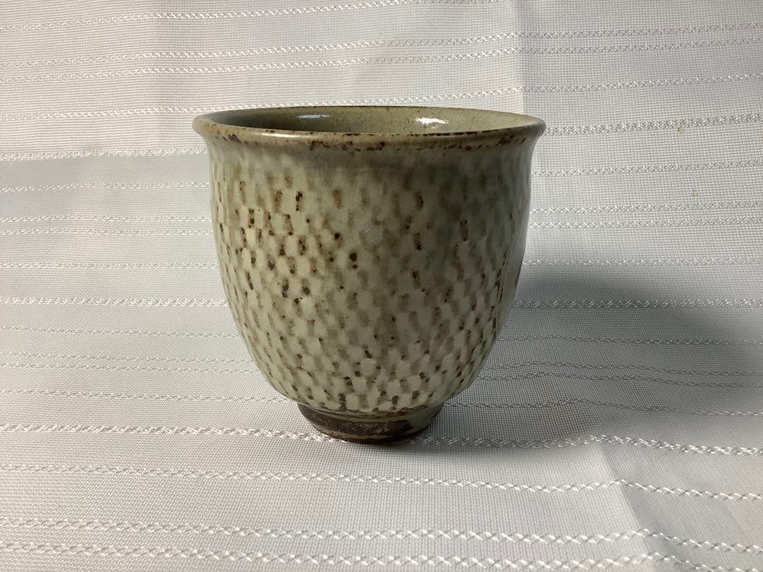 北村純子作 花入 幾何学模様の黒い陶器花瓶 130th KOGIRE-KAI AUCTION