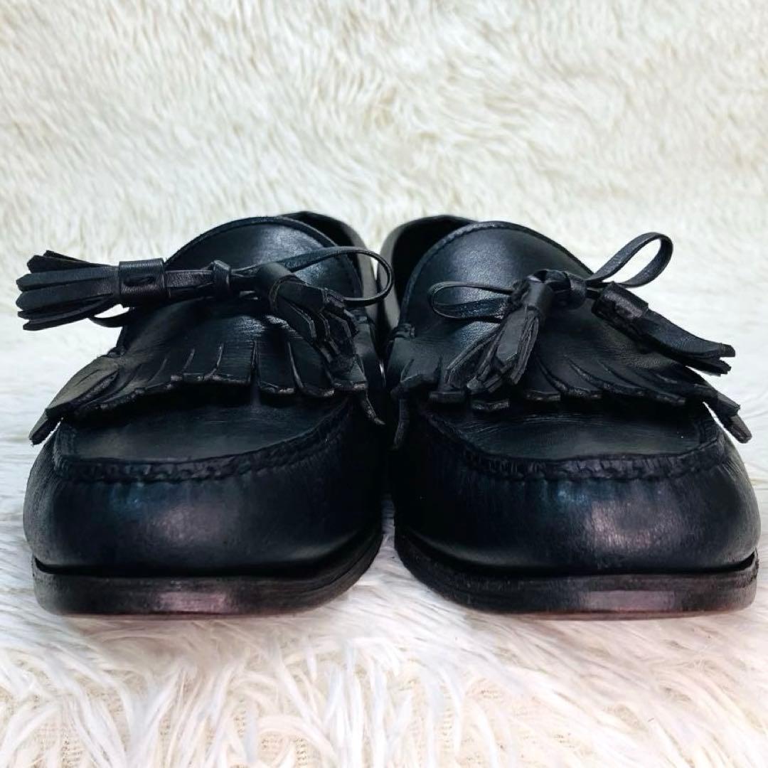 美品】ポロ・ラルフローレン26.5㌢キルトタッセルローファー スムース