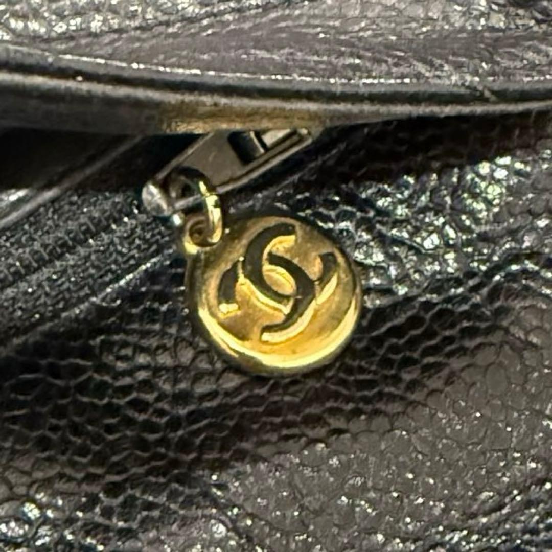 セール】シャネル キャビアスキン シェブロン ショルダーバッグ