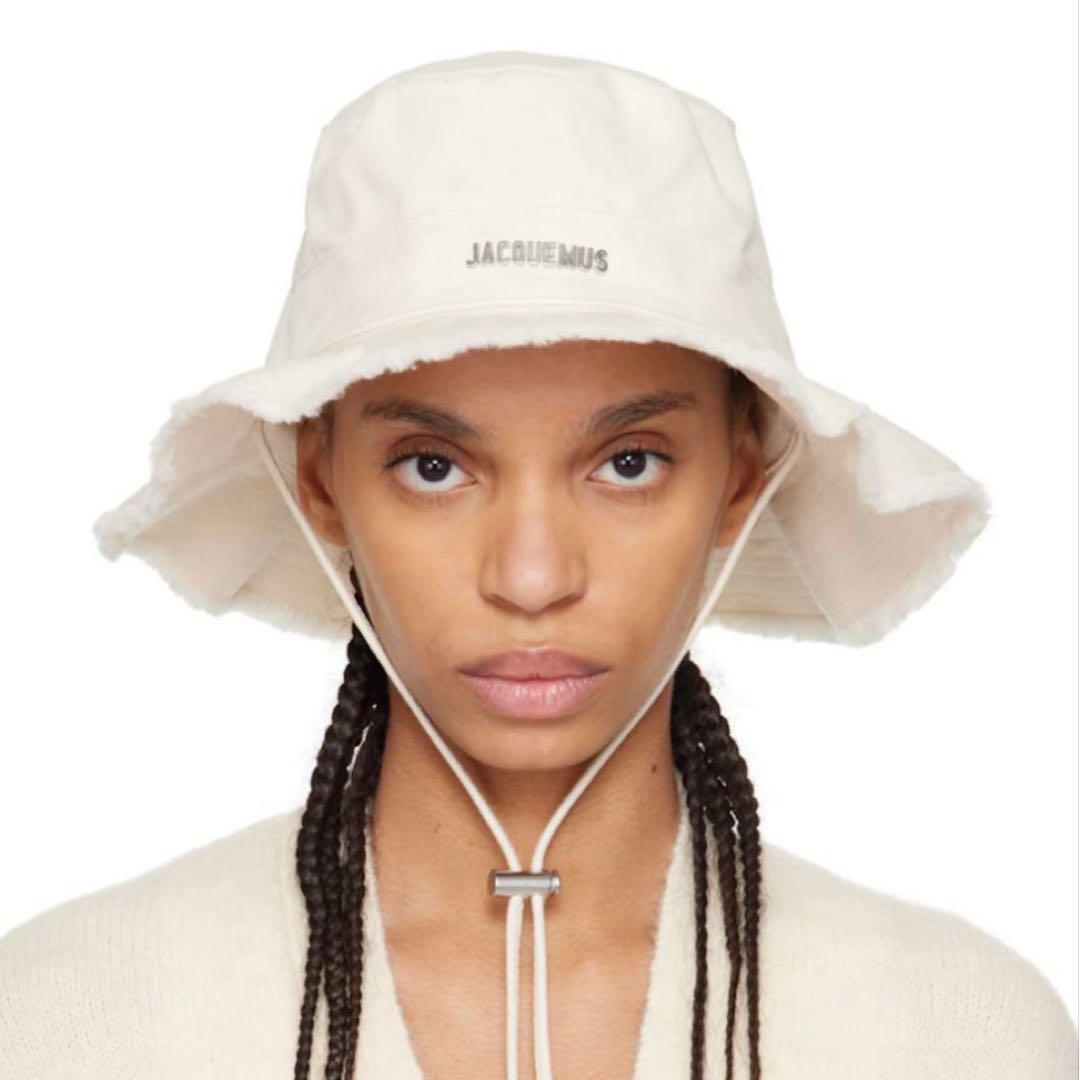 JACQUEMUS ホワイト 帽子 バケットハット 中古・古着通販】jacquemus (ジャックムス) バケットハット ホワイト