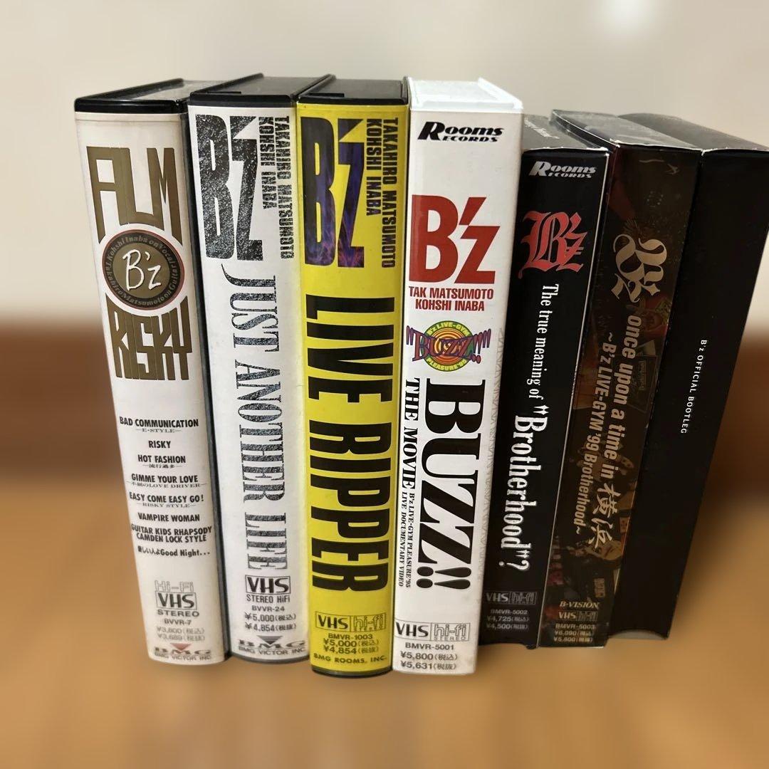 B'z ライブビデオテープ VHS 7本セット売り - メルカリ
