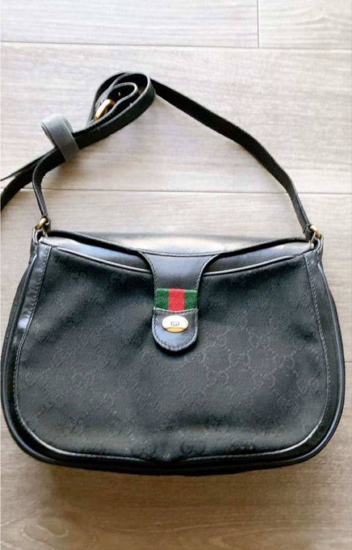 オールド グッチ Gucci GGパターン ショルダーバッグ GUCCI（グッチ） オールドグッチ シェリーライン ショルダーバッグ