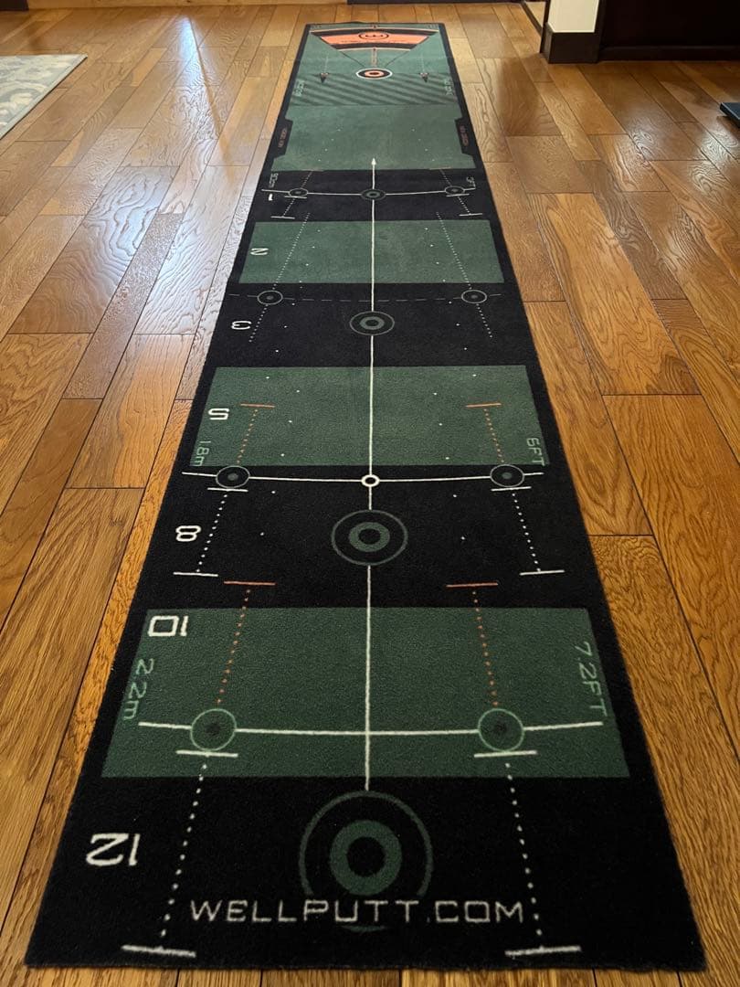 WELLPUTT パター練習マット 3m Green ゴルフパターマット Wellputt Mat 3m Green WELLPUTTMAT3M Wellputt