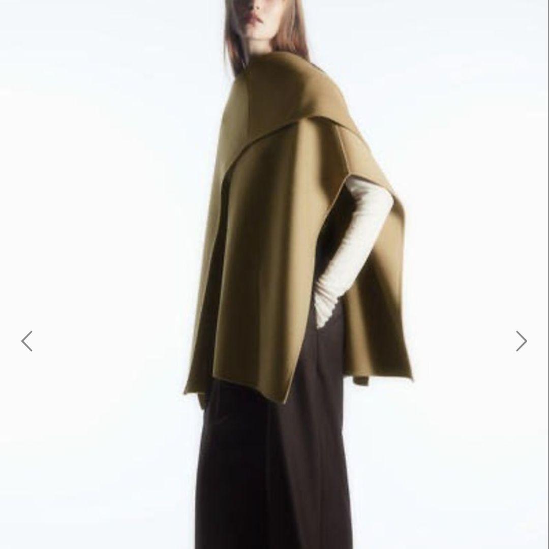 新品タグ付き未使用品 ☆cos ダブルフェイスウールスカーフケープ