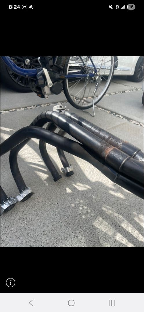 CBX400F ワルツ機械　ノーカット　サイレンサー有　黒 CBX400F ワルツ機械曲げマフラー ブラック / パステルロード