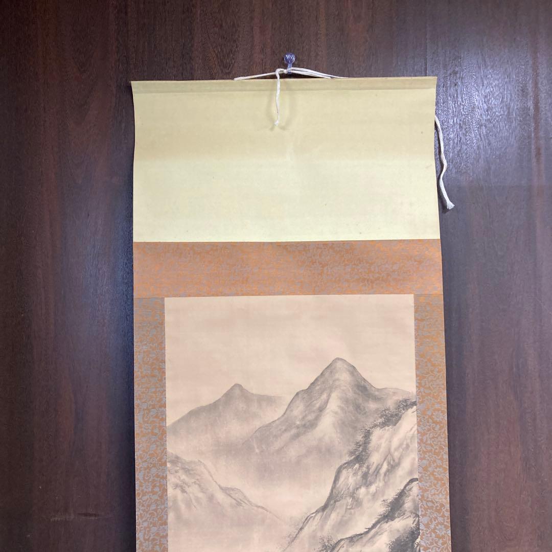 掛け軸 掛軸 軸装 日本画 墨彩画 水墨画 東洋美術 古美術 骨董 骨董