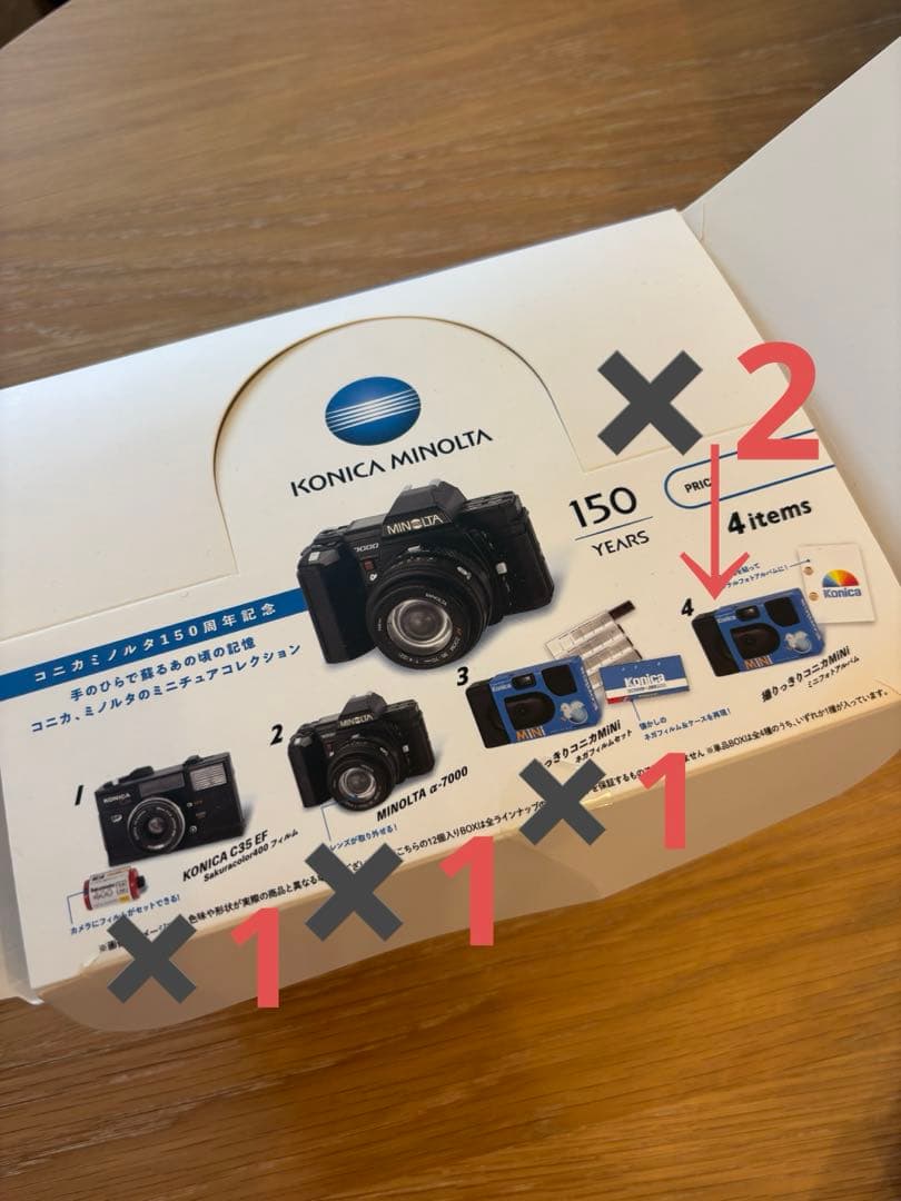 コニカミノルタ ミニチュアコレクション 全4種フルコンプセット 5